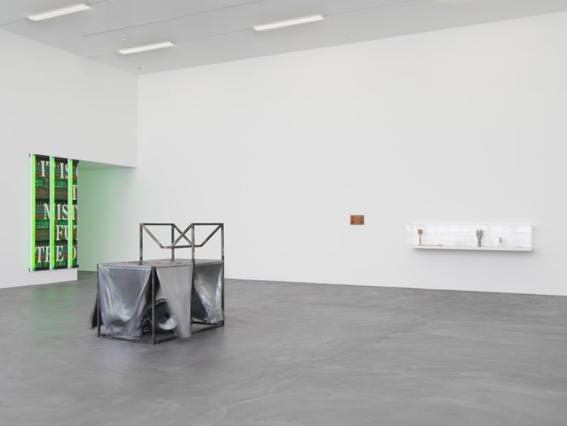 Image of installation view of Slavs and Tatars at Kunsthalle Zurich, sculptures