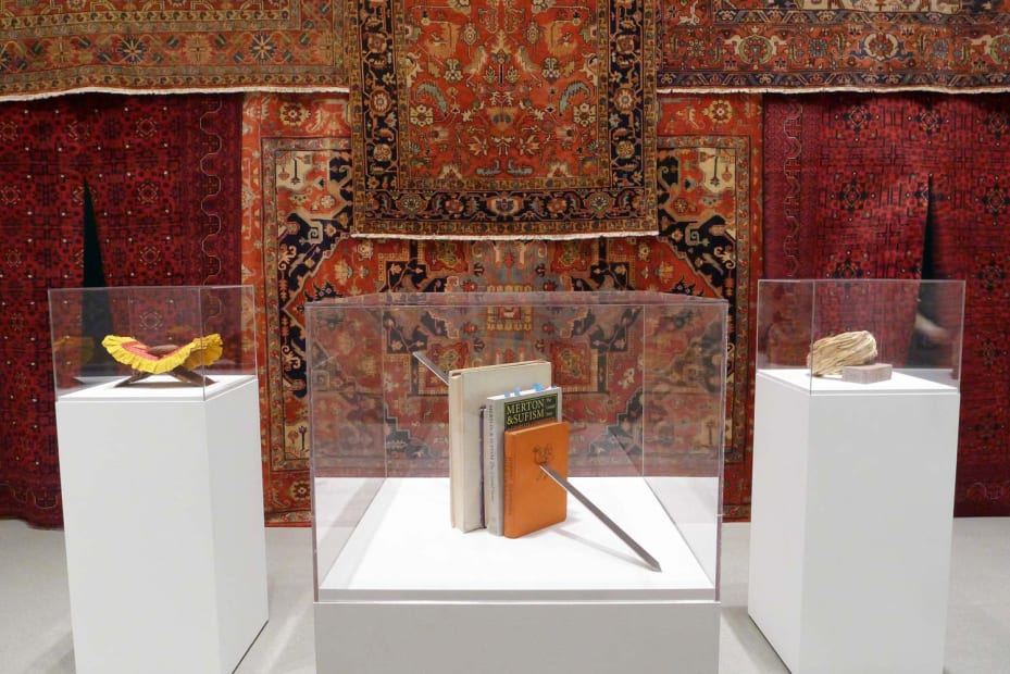 Image of Installation view of Slavs and Tatars at MoMA, book kabab