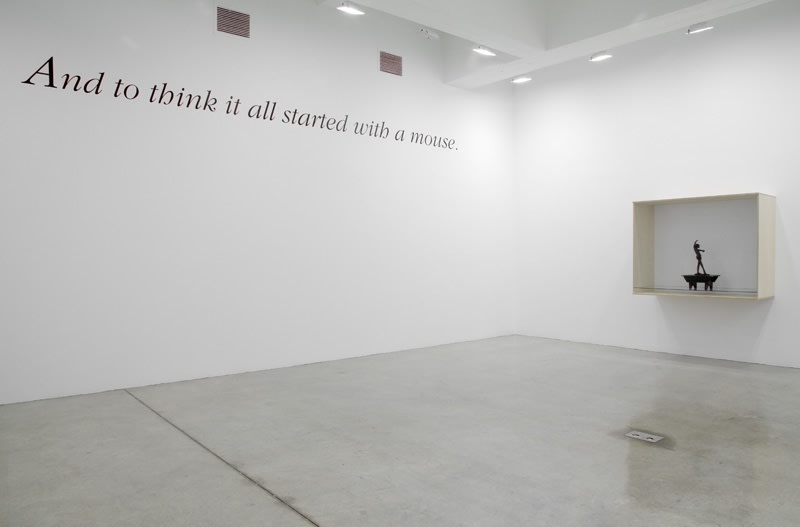 Haim Steinbach installation view of wall text