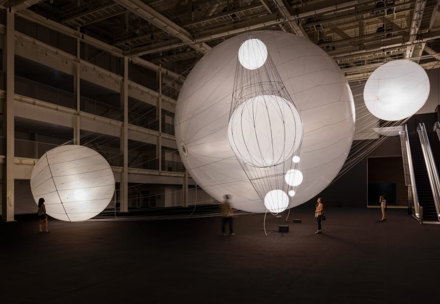 image of Saraceno sphere installation