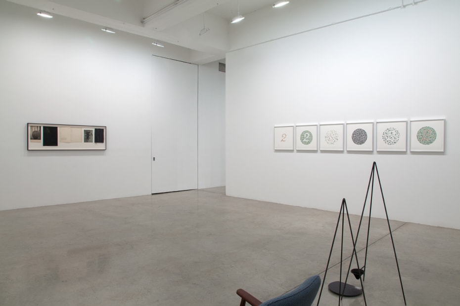 Installation view of Between The Lines.