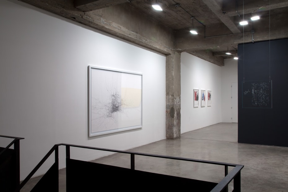 Installation view of Between The Lines.