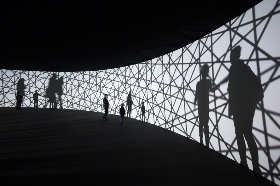 image of Olafur Eliasson light and shadow effect on surrounding walls