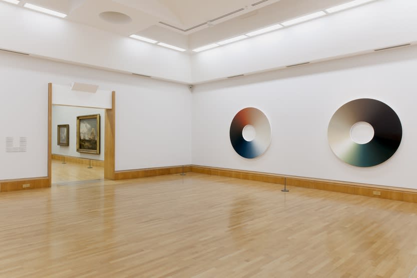 image of circular color experiment paintings by Olafur Eliasson