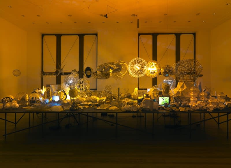 image of model room Olafur Eliasson geometric sculptures