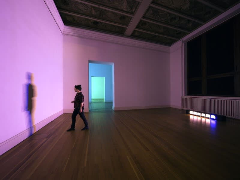 image of colorful shadow installation