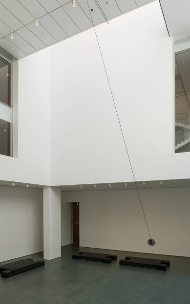 installation image of Eliasson fan at MoMA