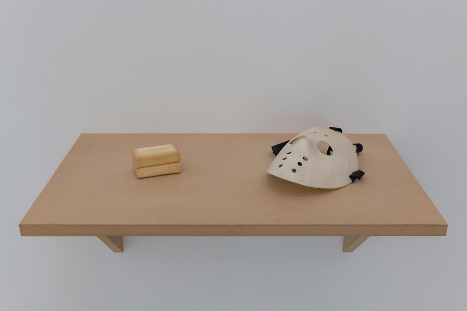 image of Haim Steinbach installation view at Bolzano, shelf
