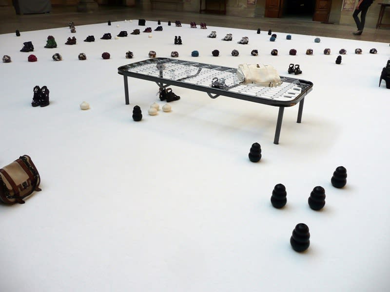 image of Steinbach floor installation with objects