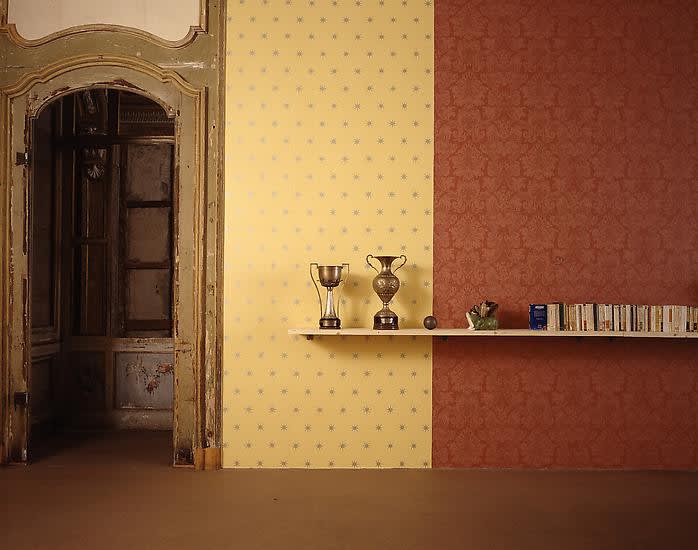 image of shelf installation by Haim Steinbach
