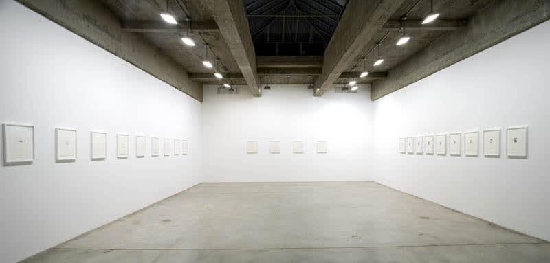image of Peggy Preheim installation of drawings