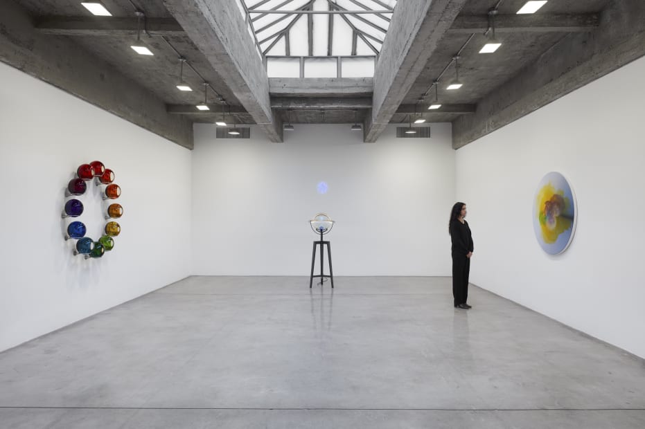 installation view of Eliasson exhibition