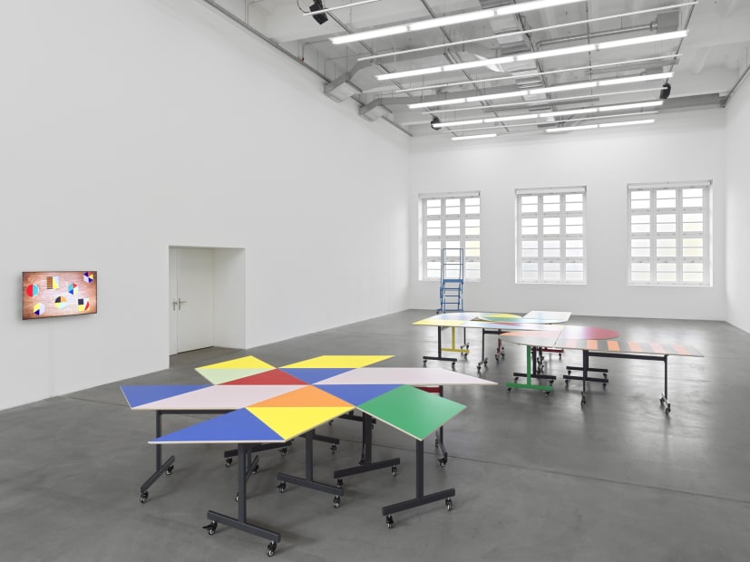 Installation view of Amalia Pica: Round table (and other forms).