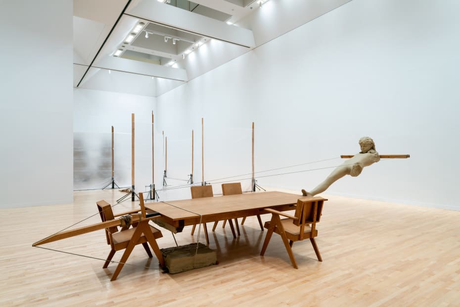 Installation image of The Absence of Mark Manders.