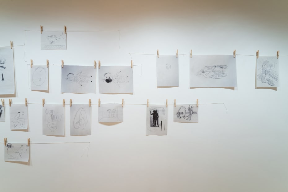 Installation image of The Absence of Mark Manders.