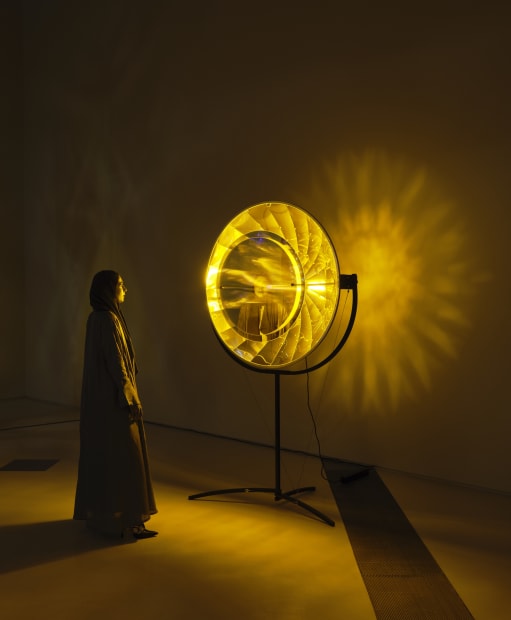Installation image of Olafur Eliasson: The curious desert | الصحراء تعانق الخيال