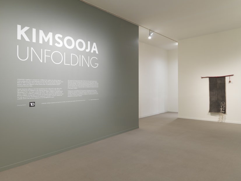 Installation view of Kimsooja: Unfolding.