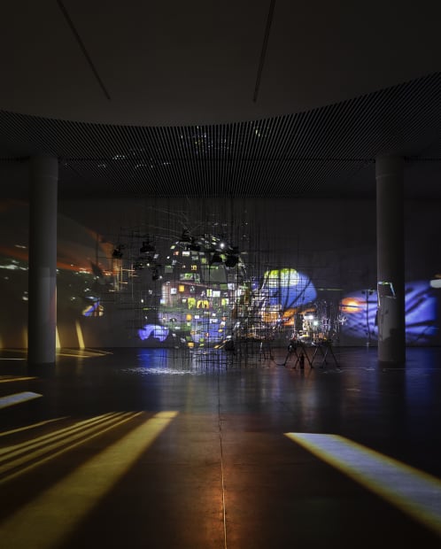 Sarah Sze installation image at ARoS, Aarhus C, Denmark.