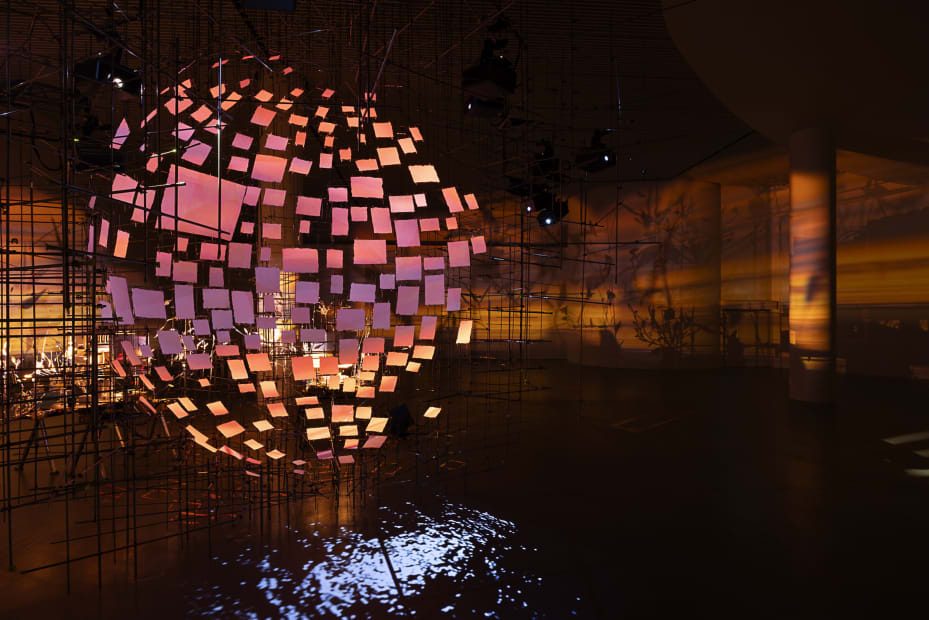Sarah Sze installation image at ARoS, Aarhus C, Denmark.