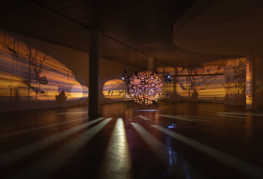 Sarah Sze installation image at ARoS, Aarhus C, Denmark.