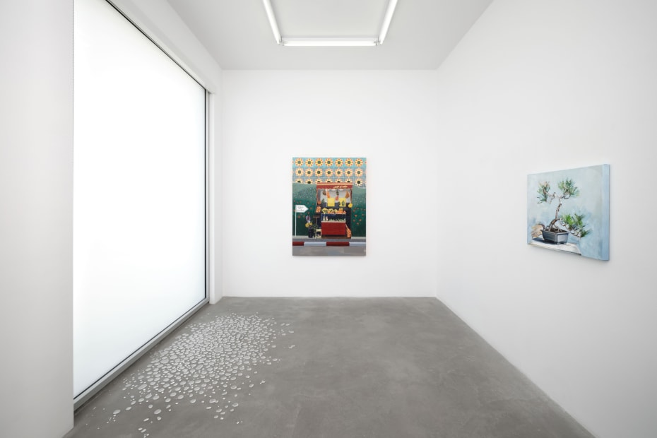 Installation image of Signal Fires at Tanya Bonakdar Gallery, Los Angeles.