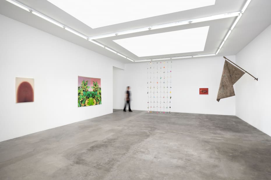 Installation image of Signal Fires at Tanya Bonakdar Gallery, Los Angeles.