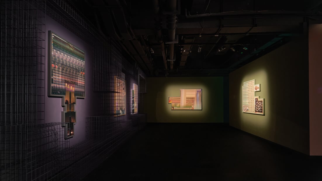 Installation image of Liu Shiyuan: CRISPR Whisper at Fotografiska, Shanghai.