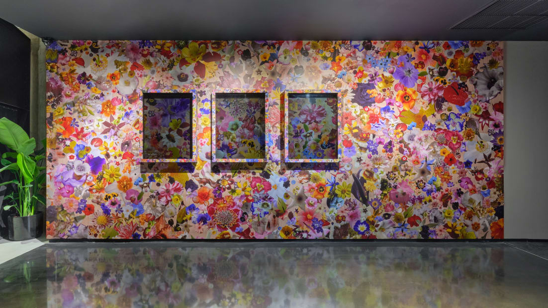 Installation image of Liu Shiyuan: CRISPR Whisper at Fotografiska, Shanghai.