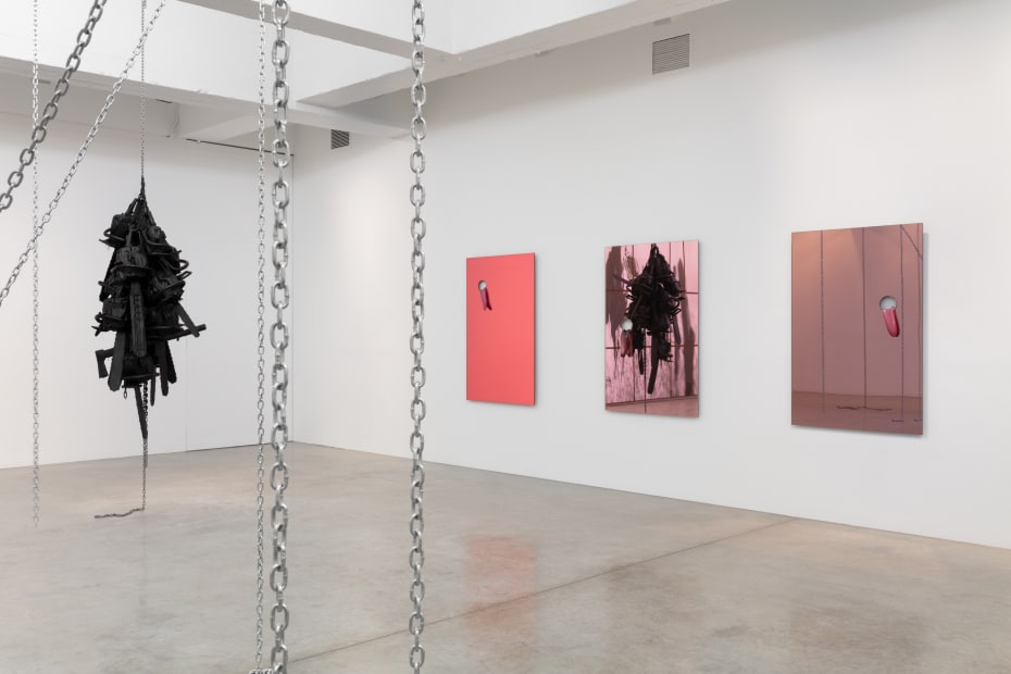 Installation image of Monica Bonvicini: Put All Heaven in a Rage at TBG New York.