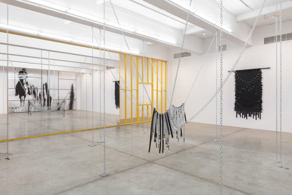 Installation image of Monica Bonvicini: Put All Heaven in a Rage at TBG New York.