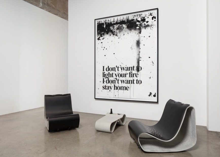 Installation image of Monica Bonvicini: Put All Heaven in a Rage at TBG New York.