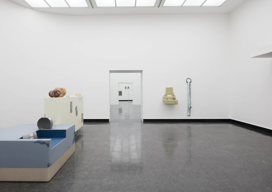 Installation view of Magali Reus: Hot Cottons.