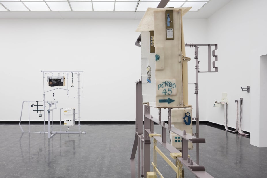 Installation view of Magali Reus: Hot Cottons.