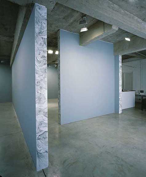 cinto install view - blue walls