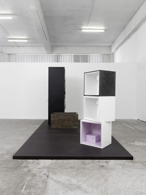Installation view of Magali Reus: DINOSAURS.