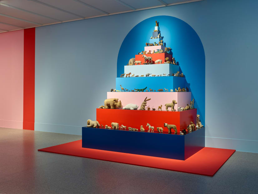 Installation images of Mark Dion: Delirious Toys.