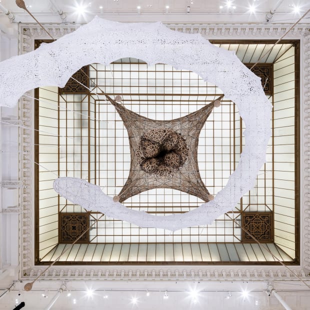 Ernesto Neto, Installation view at Le Bon Marché (LBM), Paris, 2024. Photo by Stephane Aboudaram.