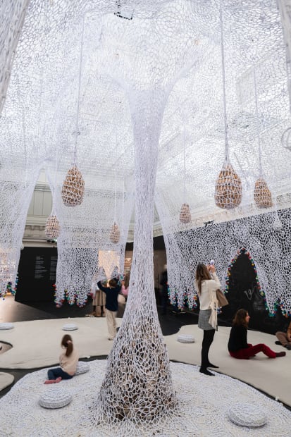 Ernesto Neto, Installation view at Le Bon Marché (LBM), Paris, 2024. Photo by Stephane Aboudaram.