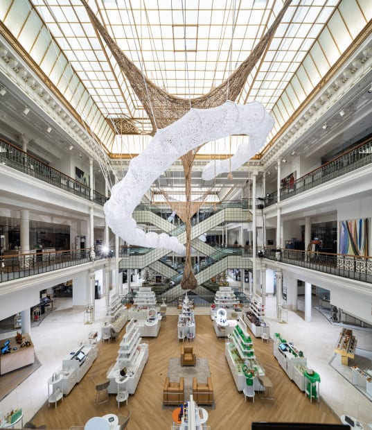 Ernesto Neto, Installation view at Le Bon Marché (LBM), Paris, 2024. Photo by Stephane Aboudaram.