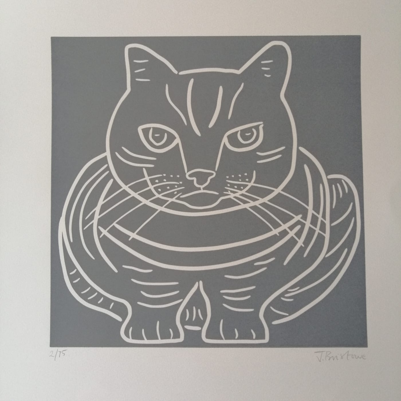 Jane Bristowe, Crouching Cat , 2015