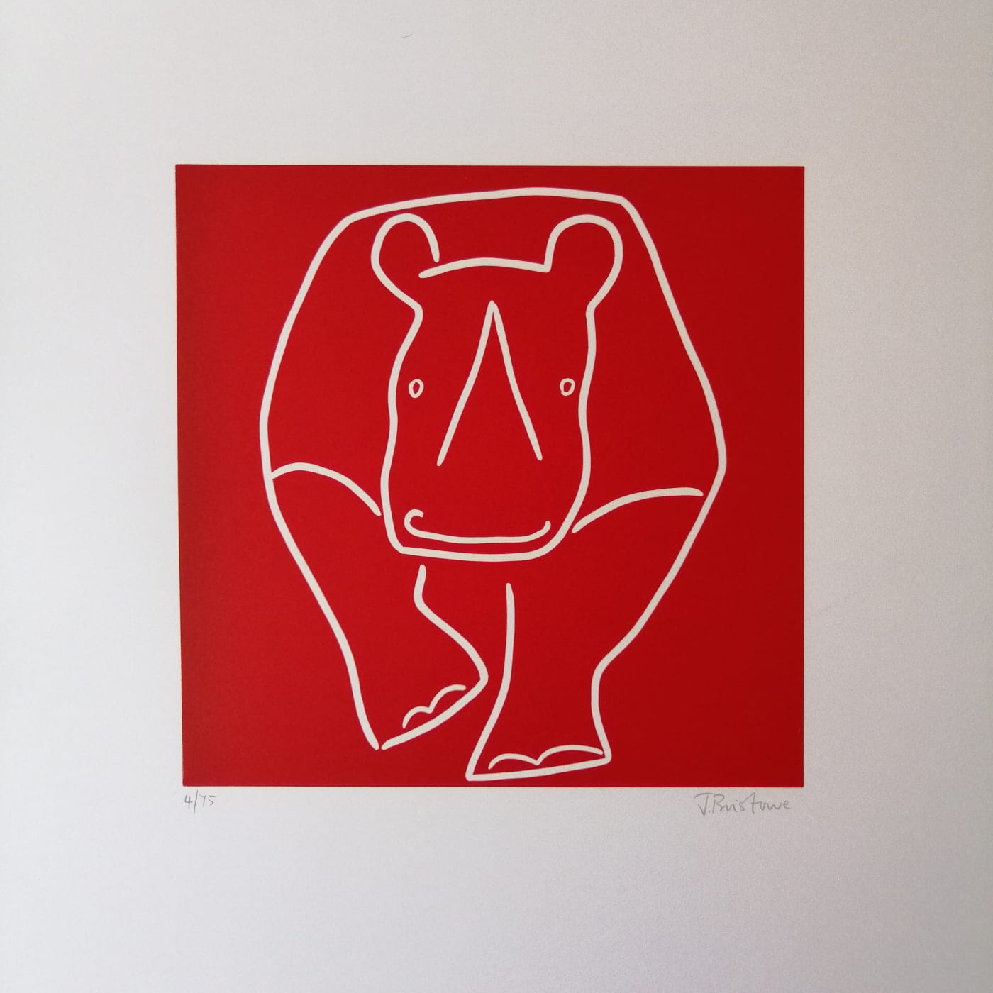 Jane Bristowe, Rhino Running, 2014