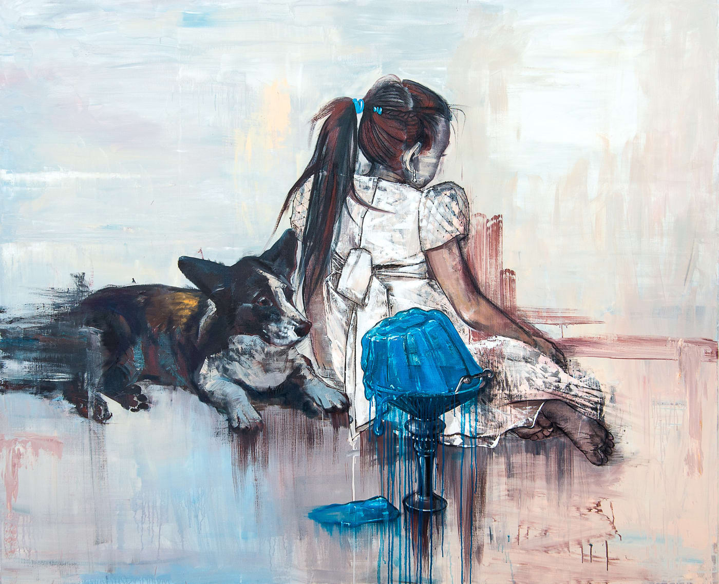 Irina Drozd, Blue Pudding | Синий пудинг, 2018