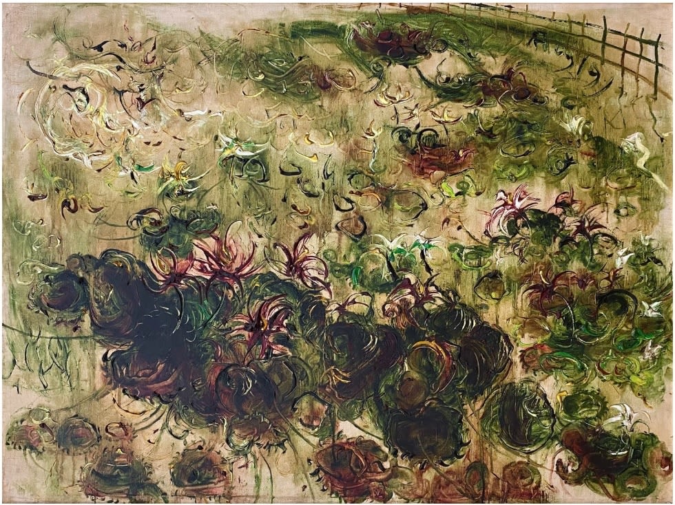 Affandi, Lotus, 1979