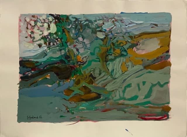 Gabriel GODARD (French, b. 1933), Arbres en fleurs, 1966