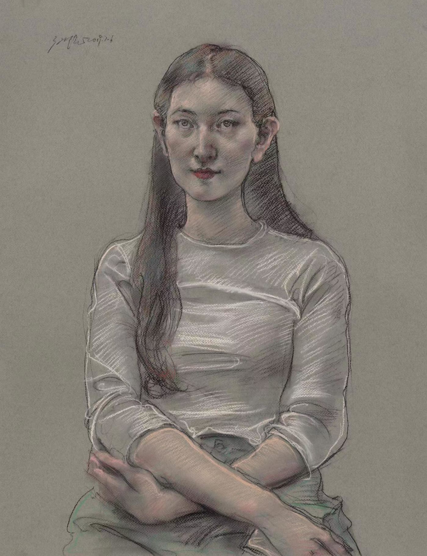 庞茂琨 Pang Maokun, 白衣女子 Lady in white, 2019