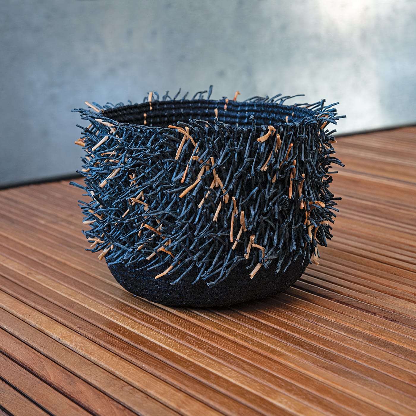 Birgit Birkkjaer, Woven Rya Basket 14-19, 2021