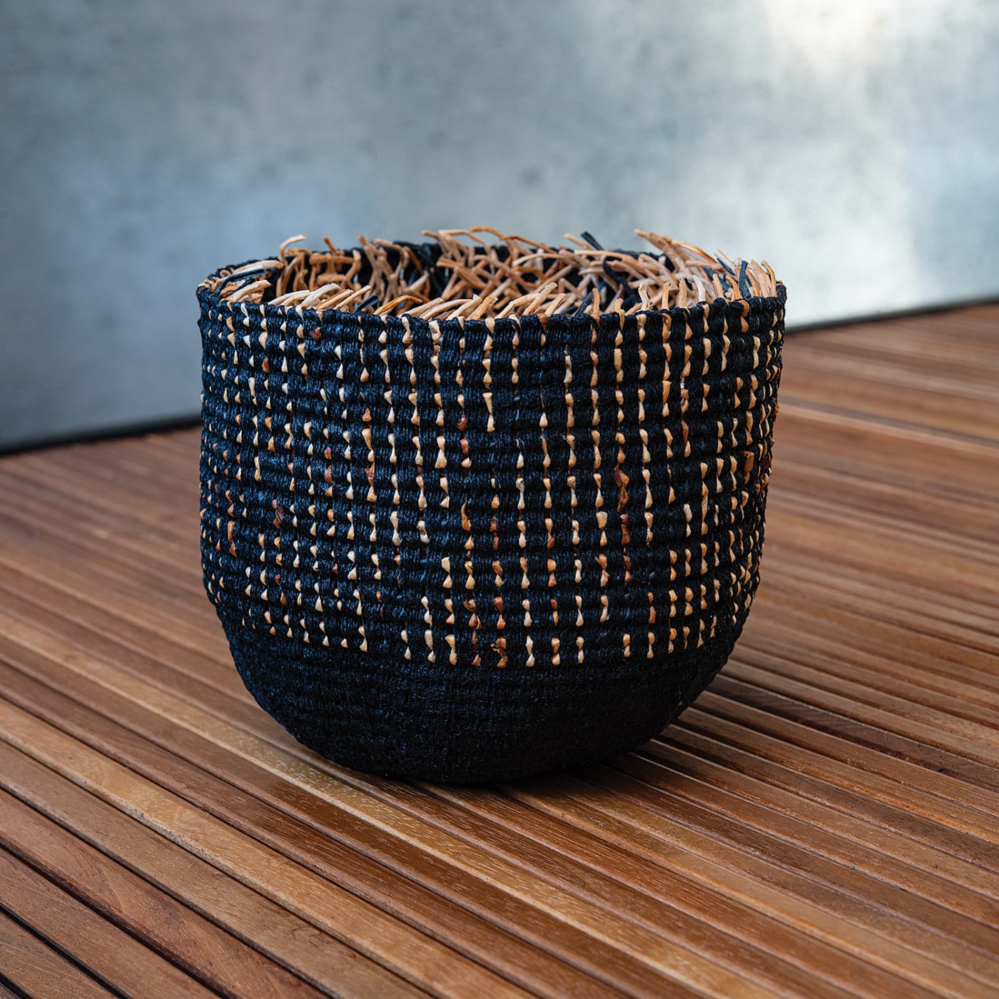 Birgit Birkkjaer, Woven Rya Basket 13-19, 2021