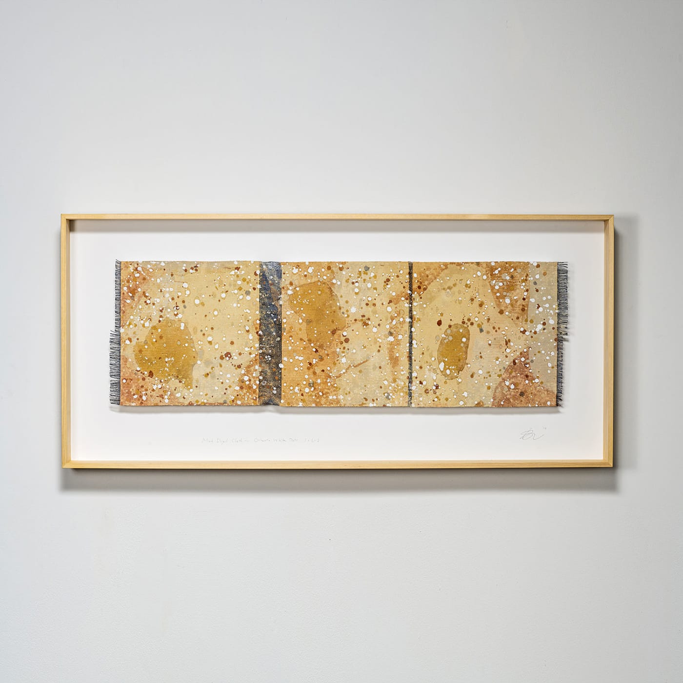 Chiyoko Tanaka, Mud-Dyed Cloth - Ocher. White Mud Dots, 2018