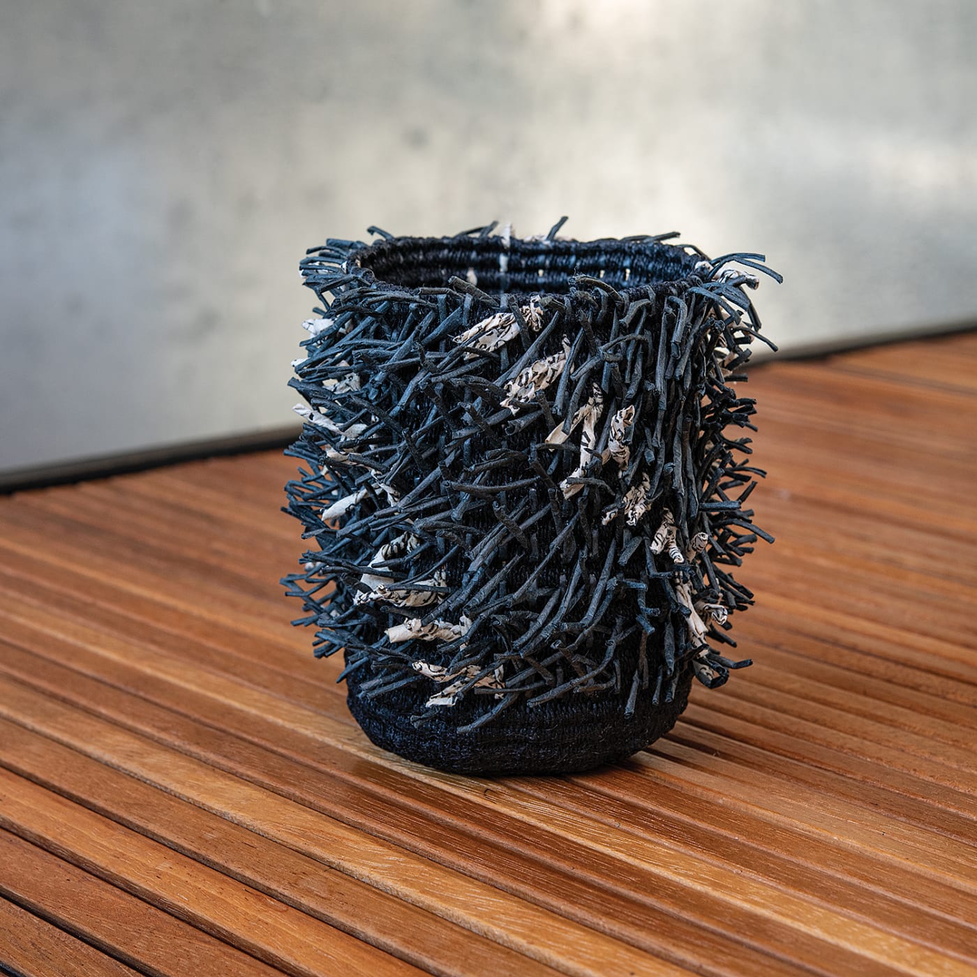 Birgit Birkkjaer, Woven Rya Basket 12-10, 2021