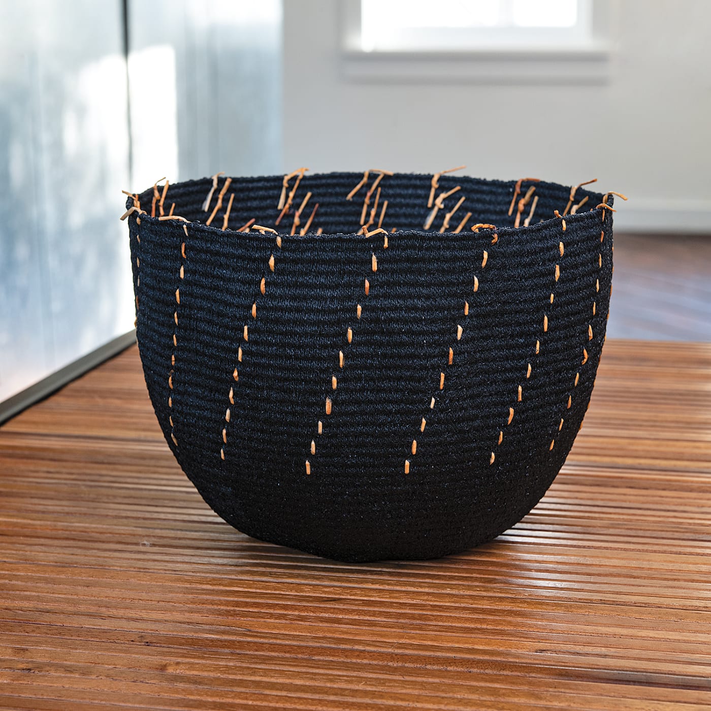 Birgit Birkkjaer, Woven Rya Basket 4-20, 2021